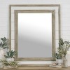 VIP Metal 36 in. Brown Mirror with Slat Design Frame - 2 of 3