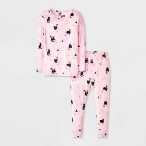 Toddler Girls' 2pc Snuggly Soft Snug Fit Pajama Set - Cat & Jack™ - 1 of 4