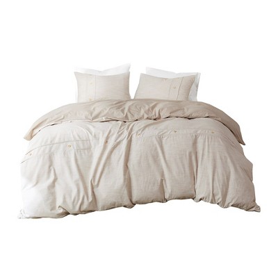 California King Natural Organic Cotton Duvet Cover Set