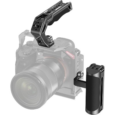 Boersma Top Handle and Side Handle Grip Kit, 1/4" Screws, Cold Shoes, Ergonomic Silicone Handgrip, Compatible with SmallRig Camera Cage Video Rig