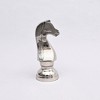 Moda Furnishings Hammered Nickel Finish Chess Horse Sculpture - Elegant Desktop Ornament - 4 of 4