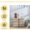 Vynxaria 3-Tier Kids Storage Unit - 6 Drawer Chest Toy Organizer with Plastic Bins for Boys & Girls in Cream - 2 of 4