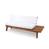 Sapphtopaz Patio Furniture Set Acacia Wood Loveseat Sectional Conversation Outdoor Chairs with Cushions Square Table for Patio, Garden, Terrace - 4 of 4