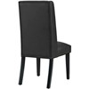 Modway Baron Dining Chair Vinyl Set of 2 - Black - 4 of 4