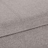NicBex Modern Ottoman with Storage Design, Ottoman Foot Rest with Stitching Detail and Safety Hinge for Bedroom, Living Room, Gray - 3 of 4