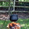 Lehman's Campfire Cooking Kettle Pot - Cast Iron Potje Dutch Oven with 3 Legs and Lid, 10.5 inch, 2 gallon - 3 of 4
