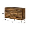 NicBex Rustic 6-Drawer Bedroom Dressers for Closet,Chest of Drawers for Bedroom,Entryway,Wooden Dresser Chest - 4 of 4