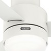 Hunter Fans 52" Gilmour Lighted Ceiling Fan Matte White Finish for Modern Outdoor Spaces - 2 of 4