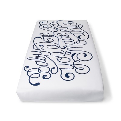 Crib Fitted Sheet - Cloud Island™ White