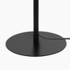 Globe Electric 60" Matte Black Floor Lamp with Matte Brass Accents and White Linen Shade: ETL Listed, Metal Body, Rotary Switch - 3 of 4