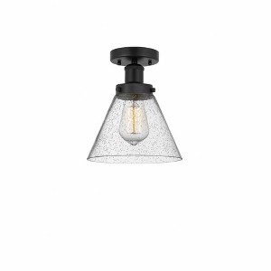 Cone - 1 Light Semi-Flush Mount In Industrial Style-9.75 Inches Tall and 7.75 Inches Wide - 1 of 1