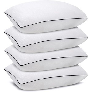 Aghana Digitals Standard Size Bed Pillows Set of 4, Luxury Hotel Quality, Machine Washable - 1 of 4