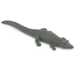 Collectible Wildlife Gifts | Black Caiman, Melanosuchus niger, Orinoco Crocodile, Rubber Animal, Realistic Figure, Gift,    4"    SF37 B44 - 1 of 4