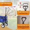 FDW Folding Wagon Heavy-Duty Folding Utility Cart Garden Cart 330 lbs Capacity - 3 of 4