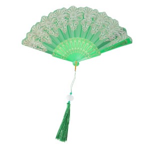 Unique Bargains Lucky Cloud Pattern Folding Fan 1 Pc - 1 of 4