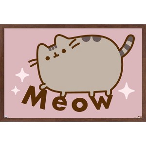 Trends International Pusheen - Meow Framed Wall Poster Prints - 1 of 4