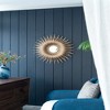 FONTOI Rhys Retro Sunburst Metal Wall Mirror Decorative Accent for Bedroom Dressing Room Hallway or Living Space, Gold, 28.3"*2.2"*28.3" - 4 of 4