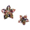 The Worthy Dog Olive Plaid Adjustable Flower Collar Accessory - 2 of 3