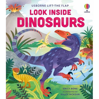 Look Inside Dinosaurs - by  Emily Bone (Board Book)