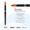 Creative Mark Beste Golden Taklon Spot Touch, #36 Artist Paint Brush, Professional Watercolor Brushes, For Acrylic Painting, Short Handle, Sharp - 2 of 4