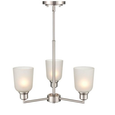 Millennium Lighting Amberle 3 - Light Chandelier in  Brushed Nickel