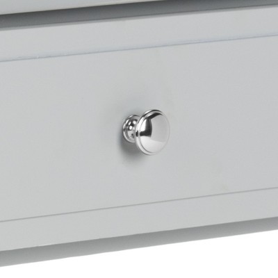 Jenson Gray Transitional 2-Drawer Wood Nightstand