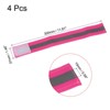 Unique Bargains Reflective Bands for Arm Wrist Ankle Leg 14x1.5 Inch Strip Wide Green 4 Pack - 2 of 4