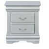Vynxaria 1-Drawer Nightstand - 14"Lx13"Wx5"H, Kenlin 2/3 Extension Metal Glide, French Dovetail Joints, Nickel Handle - 3 of 4