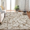 Area Rug Botanical Floral - Leaf Printed Accent Carpet with Non-Slip Backing, Stain-Resistant Indoor Rug for Living Room, Bedroom, Kitchen - 2 of 4