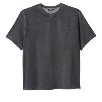 KingSize Men's Big & Tall Short-Sleeve Fleece Sweatshirt