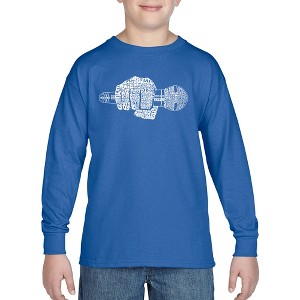 LA Pop Art 90's Rappers - Boy's Word Art Long Sleeve T-Shirt - 1 of 4