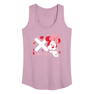 Women's - Disney - Xo Minnie Mouse Graphic Racerback Tank - 1 of 4
