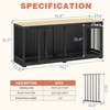 FUFU&GAGA Indoor Furniture Style Dog Kennel with Removable Divider for 2  Dogs - 4 of 4
