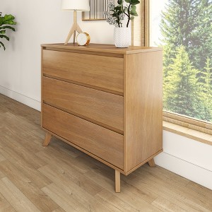 Max & Lily Solid Wood Scandinavian 3-Drawer Dresser - 1 of 4