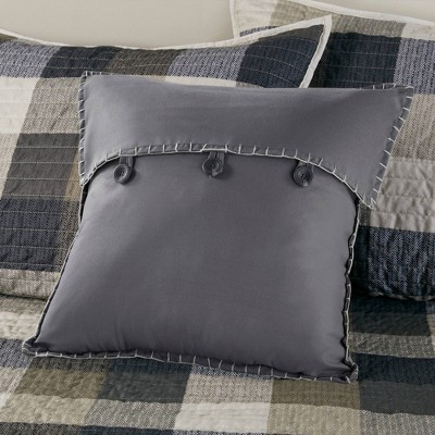 Neutral Plaid Reversible Polyester Daybed Cover Set