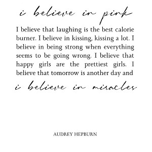 Poster Master Audrey Hepburn I Believe in Pink No2 - 1 of 2