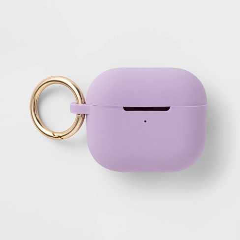Fremmedgøre Uddybe solid Apple Airpods 3rd Generation Silicone Case With Clip - Heyday™ Pastel  Lavender : Target