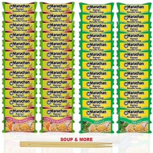 Maruchan Ramen Instant Noodle Soup - 2 Flavors - 24 Packs Lime Chili Shrimp & 24 Packs Chili - 1 of 1