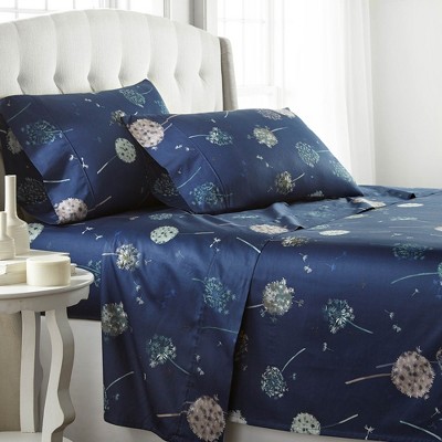 Southshore Fine Living Dandelion Dreams 100% Cotton 300 TC 22-inch Extra-Deep Pocket Sheet Set
