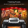 GustoWave 7-In-1 Electric Indoor Grill & Air Fryer Combo with Visible Window, 4-Quart - 2 of 4