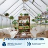 Polycarbonate Greenhouse for Outdoors, Large Walk-InGreenhouse with Quick Setup Structure and Roof Vent, Greenhouse with Ventilation - 3 of 4