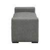Grungis Rectangle Faux Leather Ottoman Bench,Upholstery Benches wit Wood Legs and Recessed Arms for Living Room & Bedroom - 4 of 4