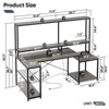 Bestier 71.5 Inch L-Shaped Computer Desk with Power Outlets - 4 of 4