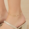 Ross-Simons Italian 1.15 ct. t.w. Bezel-Set CZ Station Anklet in 18kt Gold Over Sterling - 4 of 4