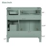 NicBex 35.4" Bathroom Storage Cabinet without Sink, Bathroom Vanity, 4 Drawers and 1 Spacious Cabinet for Bathroom - 3 of 4