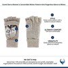 Grand Sierra Women's Convertible Winter Pattern Knit Fingerless Glove to Mitten - 3 of 4