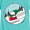 Girls' - Peanuts - Snoopy Woodstock Sled Fitted Short Sleeve Graphic T-Shirt - 2 of 4
