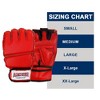 Amber Fight Gear Premium Leather Grappling Gloves – Enhanced Grip, Wrist Support, Breathable Comfort for MMA & Clinch Fighting, Red, X-Large - 4 of 4