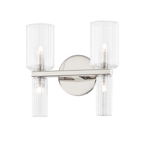 Mitzi Tabitha 2 - Light Vanity in  Polished Nickel Clear Shade - 1 of 1