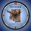 Collectable Sign & Clock | State of Arizona LED Wall Clock Retro/Vintage, Lighted - 2 of 4